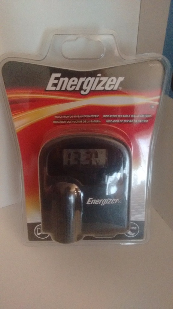 ENERGIZER Toma mechero y cargador 12v. con voltímetro