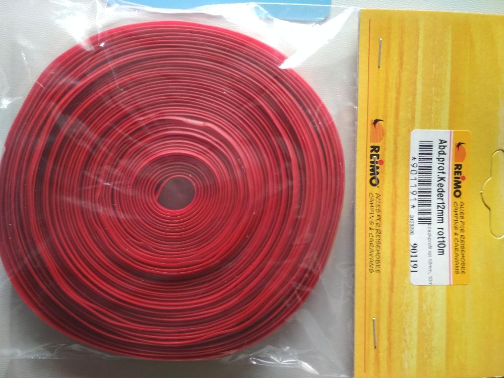 REIMO JUNTA GOMA 12mm PERFIL ROJA  (PACK 10 METROS)     