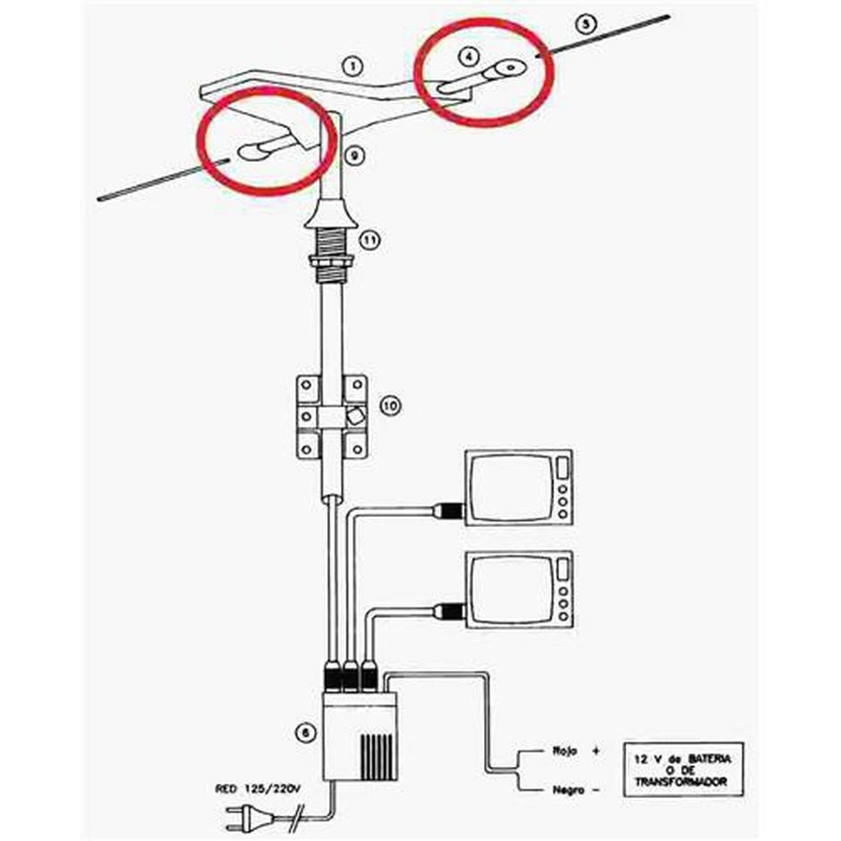 ELEMENTO ROSCABLE SOPORTE ANTENA MK                      