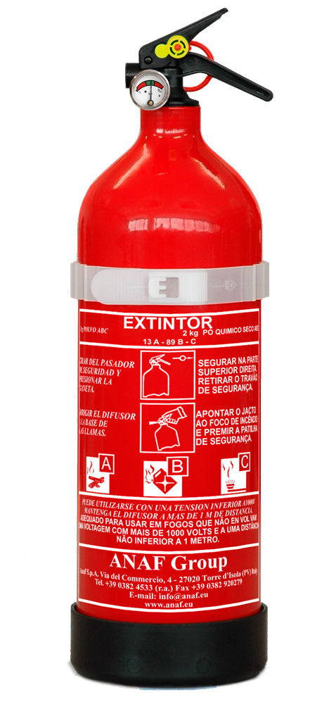 EXTINTOR POLVO MANUAL ABC  2 KGRS.