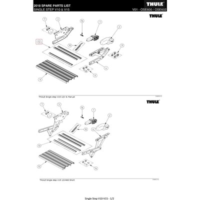 THULE PERFILES DE CONEXIÓN PARA ESCALÓN THULE