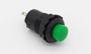 PULSADOR VERDE MINI 12V