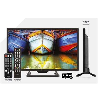 [TEL-1301] TELEsystem TV 19" LED HD CON USB  ULTRA SLIM                  
