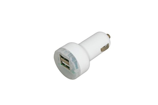 [GAD-3380] HABA CARGADOR USB DOBLE 3A MECHERO